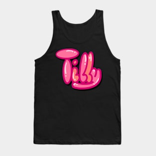Top 10 best personalised gifts  first name Tilly nickname for Mathilda, Mathilde, preppy personalised,personalized name Tilly Tank Top
